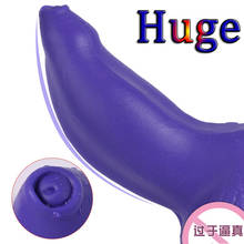 Vibrador realista grande com ventosa, pênis grande de silicone de animal, pênis, cavalo, pau, brinquedos sexuais de sex shop para mulheres 2024 - compre barato