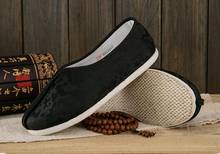 high quality black dragon handmade cotton buddha lohan arhat zen lay meditation sneakers shaolin monk kung fu shoes 2024 - buy cheap