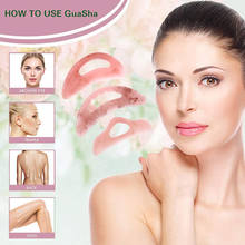 Slimming Gouache Scraper For Face Neck Skin Lifting Wrinkle Remover Beauty Body Massag Resin Gua Sha Scraper Board Massage Tool 2024 - купить недорого