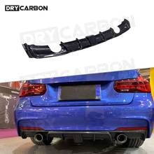 Carbon Fiber Racing Rear Bumper Diffuser With LED Light Fit For BMW 3 Series F30 F35 318i 320i 328i 335i 340i M Sport 2012-2018 2024 - buy cheap