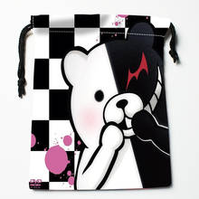 Anime Danganronpa v3 Drawstring Bags HD Print 18X22CM New Arrival Soft Satin Fabric Resuable Storage Clothes Bag Shoes Bags 12.2 2024 - buy cheap