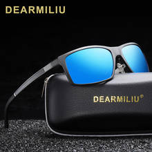 DEARMILIU Brand Square Sunglasses Men Polarized Driving AluminiumMagnesium Coating Mirror Glasses UV400 Eyewear Gafas De So 8021 2024 - buy cheap
