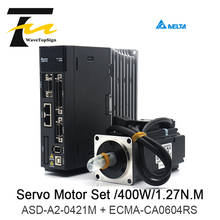 Delta servo ac 400w a2 1.27nm 3000rpm 60mm ASD-A2-0421-M + ECMA-CA0604RS jogo da movimentação do motor com cabo de 3m 2024 - compre barato