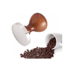 Stainless Steel Coffee Tamper 58mm Espresso Tamper with Solid Wood Handle Base Coffee Bean Press 2024 - buy cheap