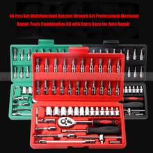 46 Pcs/Set Multifunctionl Ratchet Wrench Set Professional Mechanic Repair Tools Combination Kit with Carry Case for Auto Repair 2024 - buy cheap