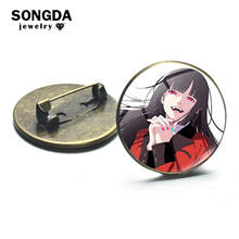 SONGDA Anime Kakegurui Brooch Cosplay Badges Manga Jabami Yumeko Collection Lapel Pins Button Decorated for Backpack Hat Clothes 2024 - buy cheap