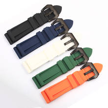 22mm 24mm 26mm Rubber Watch Band Waterproof Silicone Watch Strap Black,Blue,Green,Orange,White Watchband for Men 2024 - buy cheap