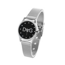 Relógio feminino de luxo com strass e metal, pulseira de aço inoxidável quartzo, barato 2024 - compre barato
