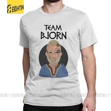 Man's Bjorn Vikings T Shirt Novelty Short Sleeved Tee Shirt O Neck clothing Pure Cotton Plus Size T-Shirts 2024 - buy cheap