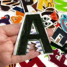 Large Animal Cartoon Letters Iron On Patch Alphabet Embroidered Applique For kids Clothes Letters Sew On Name Badge Patches 2024 - buy cheap