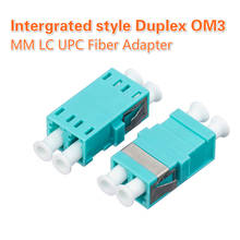 Intergrated style Duplex OM3 LC UPC Fiber Adapter MM SC Type Duplex Flange Coupling Carrier Class Fiber Optic Coupler 2024 - buy cheap