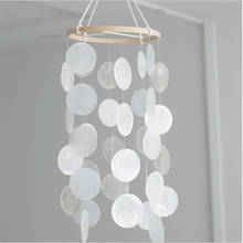 INS Nordic Colorful Shell Wind Chime Bedroom Balcony Wall Ornaments Nursery Kids Room Decoration Hanging Pendant Props Handicraf 2024 - buy cheap