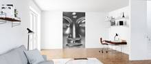 3D Photo Wallpaper Silver Buddha Statue Wall Mural Wall paper For Living Room Bedroom De Parede Wall Sticker Home Decor 2024 - buy cheap