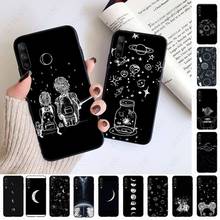 black white moon stars space Phone Case For Samsung Galaxy A51 A71 A21S A10 A20S A20E A30S A40 A50 A70 A11 A40 M31 M30S Cover 2024 - buy cheap