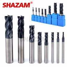 Milling Cutter Hrc50 Endmill Alloy Tungsten Steel Cnc Maching SHAZAM Top Milling Machine Tools For Steel 1.0mm-12.0mm 2024 - buy cheap