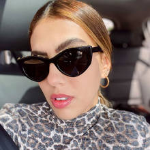 Retro vintage women's Sunglasses Sexy Cat eye Fashion Rivet luxury designer female glasses 2020 sunglasses woman oculos 2024 - buy cheap