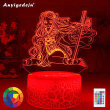 ANYIGEDEJU Newest Acrylic Led Night Lamp Anime demon slayer for Bedroom Decorative Birthday Gifts 3d Table Lights Dropshipping 2024 - buy cheap