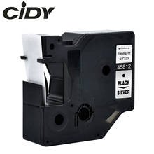 CIDY 45812 Black on silver Compatible Dymo D1 19mm Label Tape Ribbons Cassette for Dymo Label Manager 160 280 210 2024 - buy cheap