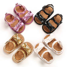 Sandalias suaves de cuero PU para bebé, zapatos descalzos para niñas pequeñas, bonitas sandalias infantiles, novedad de verano 2021 2024 - compra barato