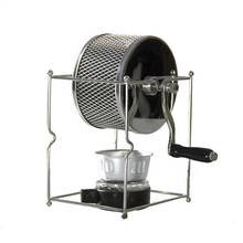Máquina de torrar grãos de café, amendoim, melão, torrefação manual, aço inoxidável, rolos, grãos fritos 2024 - compre barato