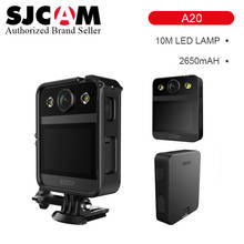 Оригинальная камера SJCAM A20, 2,33 дюйма, Передний сенсорный экран, широкий угол обзора 166 °, аккумулятор 2650 мАч, светодиодсветодиодный лампа 10 м, записывающее устройство правоохранительных органов 2024 - купить недорого