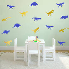 Kids Room Wall Sticker Cartoon Dinosaur Vinyl Wall Decor Decals Wallsticker for Baby Boys Bedroom Nursery Wallpaper B280 2024 - buy cheap