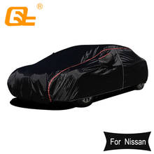 210T Universal full car covers outdoor prevent snow sun rain dust frost wind black for nissan tiida x-trail almera qashqai 2024 - buy cheap