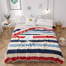 Stripe blankets cartoon quilts twin full queen king fashion blankets soft Throw Flannel blankets on Bed/car/sofa luxury rugs 2024 - buy cheap