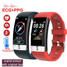 Fitness Tracker Bracelet E66 Body Temperature ECG Smart Bracelet Heart Rate Monitor Smart Watch Music Control Sport Band 2021 2024 - buy cheap