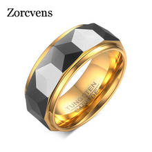 Modyle-Anillo de tungsteno 100% para hombre, joyería para boda, Color dorado, 8mm de ancho, envío directo 2024 - compra barato