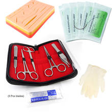 Kit para treinamento de sutura cirúrgica, equipamento para prática de sutura com agulha para treino 2024 - compre barato