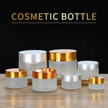 20pcs 5/10/15/20/30/50/100g Frosted Glass Refillable Ointment Bottles Empty Cosmetic Jar Pot Eye Shadow Face Cream Container Jar 2024 - buy cheap