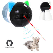 Автоматическая игрушка для кошек лазерная USB перезаряжаемая кошачья интерактивная игрушка светодиодный указатель вращающаяся электронная ручка забавная игрушка кошка погоня игрушки 2024 - купить недорого