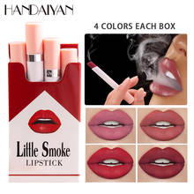 HANDAIYAN-lápiz labial de terciopelo mate, Pintalabios duradero, maquillaje nutritivo, 4 unids/set/Set 2024 - compra barato