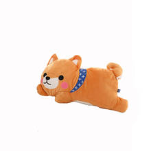 Cute Shiba Lying Shaped Cushion Animal Corgi Dog Soft Stuffed Plush Back Cushion Kids Toy Gift Shiba Pillow 2024 - buy cheap