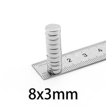 30-300PCS 8x3mm Rare Earth Magnets strong Diameter 8mmx3mm Small Round Magnet disc 8*3mm Permanent Neodymium Magnets 8*3 2024 - buy cheap