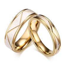 Уникальные матовые обручальные кольца Дубая золотого цвета, свадебные кольца для пар без камня, мужские и женские ювелирные изделия, кольцо на палец для свадьбы 4 мм 6 мм 2024 - купить недорого