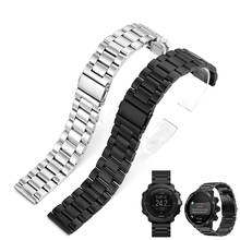Stainless steel Watchband +Tool for Bell Ross BR01 BR02 BR03 metal Watch Band Wrist Strap Bracelet 24mm black 2024 - buy cheap