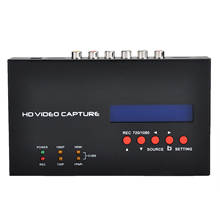 YPBPR-tarjeta de captura de vídeo HDMI AV de 1080P, caja de grabación de juegos a disco USB, puede OBS, transmisión en vivo a Youtube, micrófono en línea de Audio 2024 - compra barato