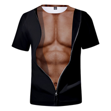 Jaqueta 3d personalizada com estampa, camiseta falsa fashion e divertida, camisa casual masculina, roupas tops, novo, 2021 2024 - compre barato