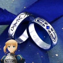 Fate Stay Night Saber Ring Sliver S925 Sterling Jewelry Game Anime Chararcter Fate Saber Figure Model 2024 - buy cheap