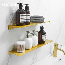 Simple bathroom rack wall hanging gold thickened cosmetic storage rack sanitary ware storage shelf 2024 - buy cheap