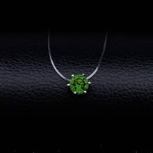 Горячая Распродажа, товар 2018, прозрачная леска, ювелирное ожерелье до ключиц, невидимое искусственное ожерелье 2024 - купить недорого