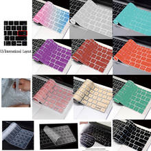 Keyboard stickers for Apple Macbook Pro 15" A1707/A1990/Macbook Pro 13" A1706/A1989/A2159 Silicone Cover 2024 - buy cheap