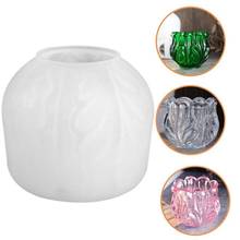 Molde de resina epóxi de cristal 1 peça, suporte para vela de vidro, caixa de armazenamento, cinzeiro, multifuncional, espelho de silicone, para resina 2024 - compre barato