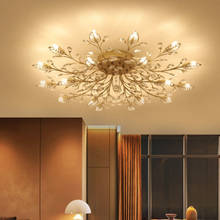 Modern ceiling light for dining room LED Crystal ceiling lamp crystal lamps for living room loft Crystal lighting avize bedroom 2024 - buy cheap