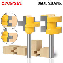 2 шт./компл. 8 мм хвостовик мини Язык и паз фреза для дерева набор Т-фрезерование пазов резаки линия нож Tenon деревообрабатывающие станки инструменты 2024 - купить недорого