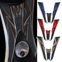 Almohadilla de tanque de combustible de carbono 3D para motocicleta, pegatina con emblema para Yamaha nmax155 n max 155 nmax 155 nmax, accesorios adhesivos 2024 - compra barato