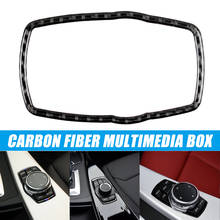 Marco de fibra de carbono para coche BMW, cubierta de perilla adhesiva de botón multimedia para F10, F20, F30, F34, F07, F25, F26, F15, F16, estilo de coche 2024 - compra barato
