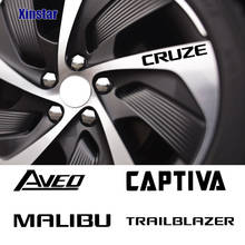 4pcs Car Rim Sticker For Chevrolet Aveo Captiva Cruze Lacetti Malibu Spark TRAILBLAZER 2024 - buy cheap